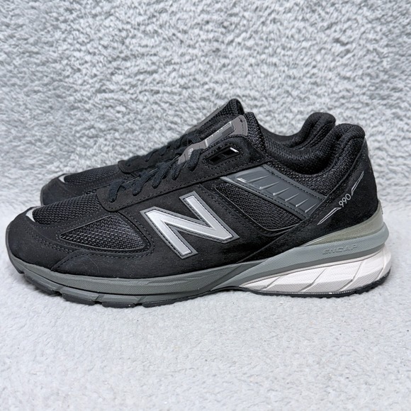 New Balance 990V5 Womens Size 10.5 Running Shoes Sneakers Black Suede USA - Picture 3 of 9